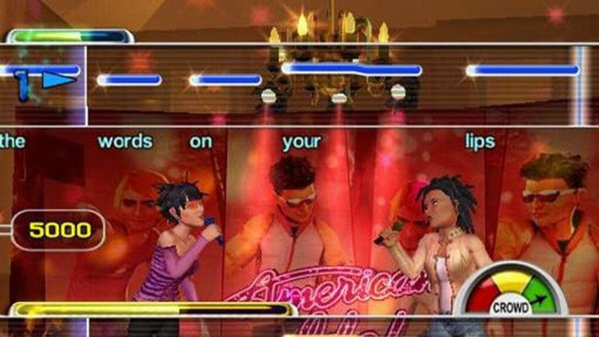 Karaoke Revolution Presents American Idol gameplay for Playstation 2 (PS2) video game