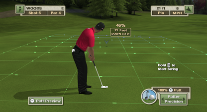 Tiger Woods PGA Tour 10 golf sports video game featuring realistic PGA courses professional golfers advanced swing mechanics competitive tournament modes and immersive EA Sports golfing experience gameplay
