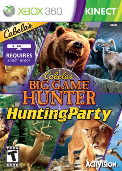 Cabela's Big Game Hunter: Hunting Party cover art for Xbox 360 (X360) hunting party sports video game
