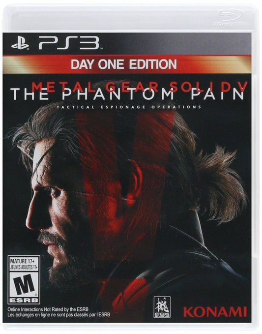 Metal Gear Solid V: The Phantom Pain [Day One] cover art for PlayStation 3 (PS3) video game