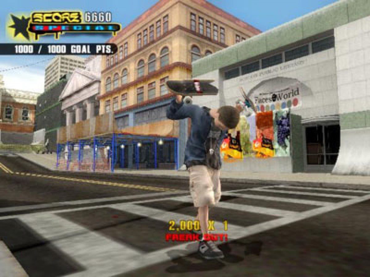 Tony Hawk’s Underground 2 GameCube game featuring arcade skateboarding gameplay, stunt tricks, and Jackass-inspired missions gameplay screenshot