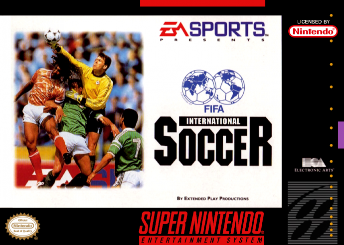 FIFA International Soccer – Super Nintendo Entertainment System (SNES) Front cover box art  