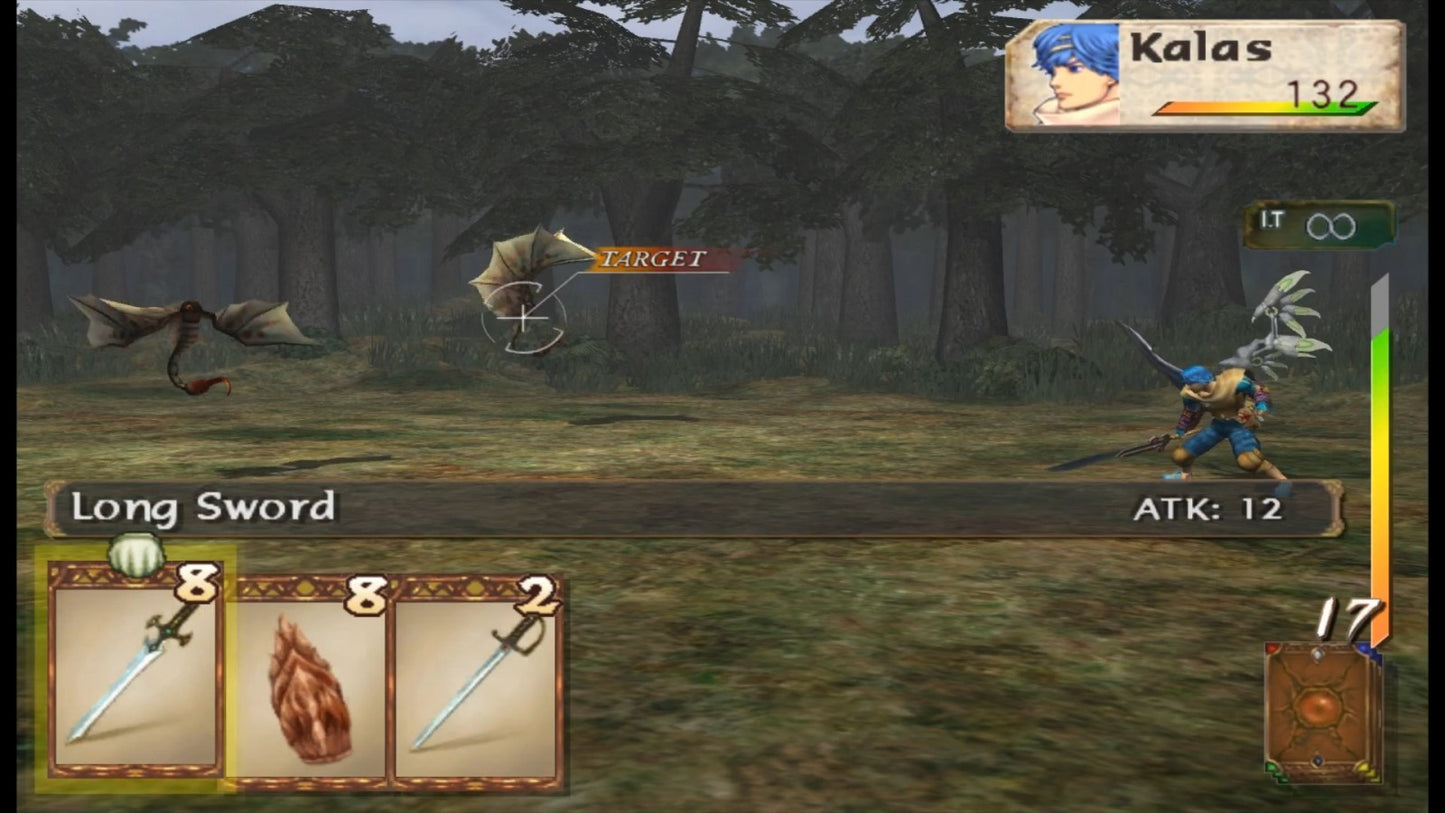 Baten Kaitos Eternal Wings and the Lost Ocean gameplay for GameCube game featuring card-based JRPG gameplay and epic fantasy storytelling 