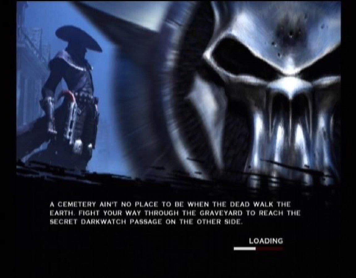 Darkwatch PlayStation 2 PS2 video game, first-person shooter, supernatural western action, story-driven gameplay, classic console title gameplay