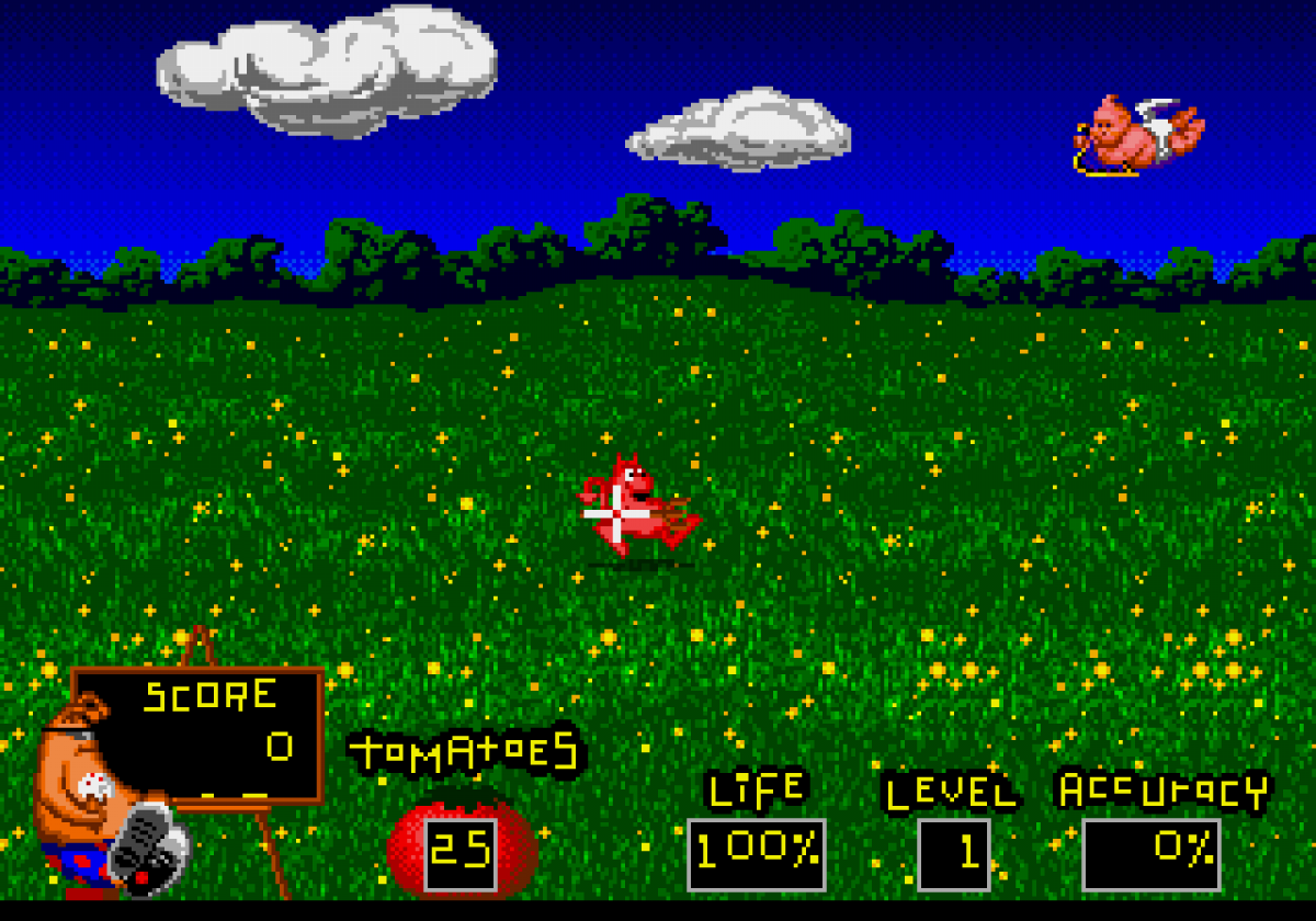 Ready, Aim, Tomatoes! gameplay for Sega Genesis (GEN) video game