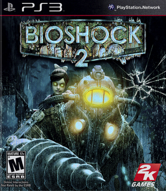 BioShock 2 PS3 atmospheric first-person action game set in the underwater city of Rapture with steampunk visuals and intense combat gameplay front cover