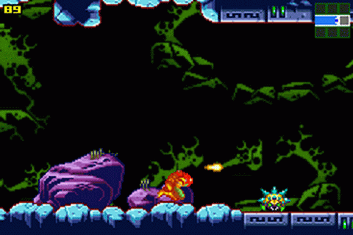 Metroid: Zero Mission – Game Boy Advance (GBA) Front Box Cover Art for this Gameboy Advanced Game  