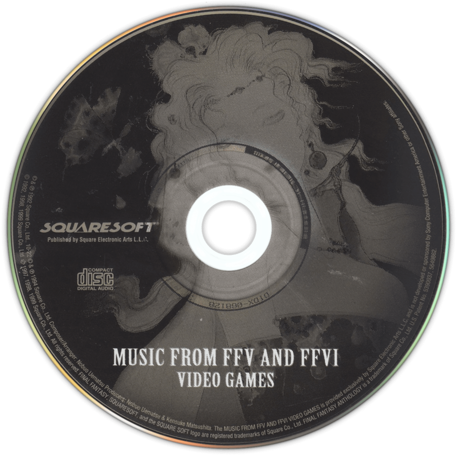 Final Fantasy Anthology PS1 PlayStation 1 JRPG role playing game Final Fantasy V and VI collection turn based combat fantasy adventure retro video game disc 
