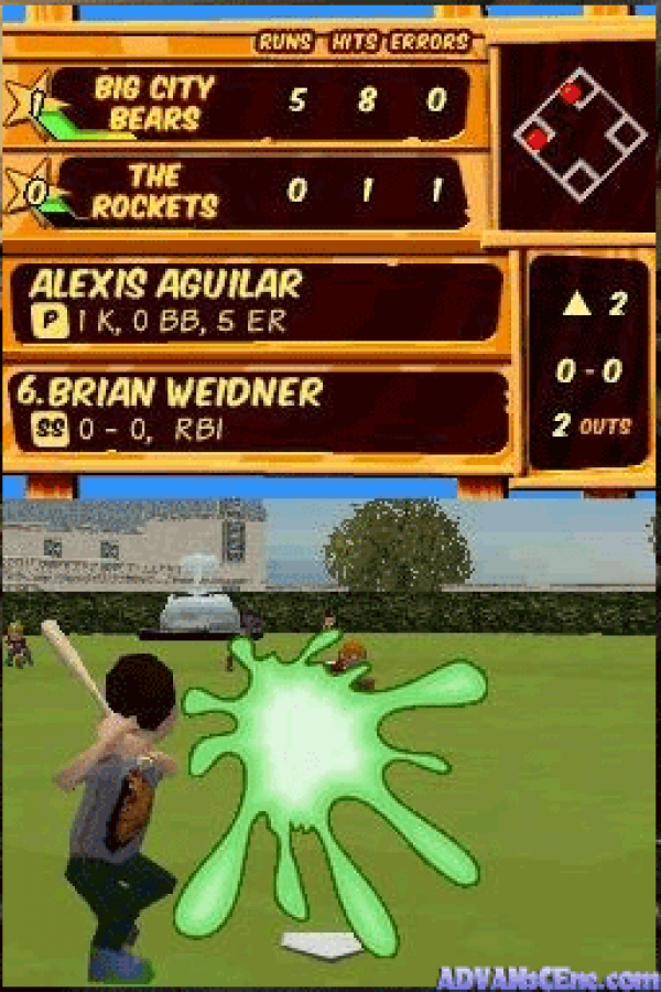 Backyard Sports: Sandlot Sluggers gameplay for Nintendo DS (DS) baseball sports video game
