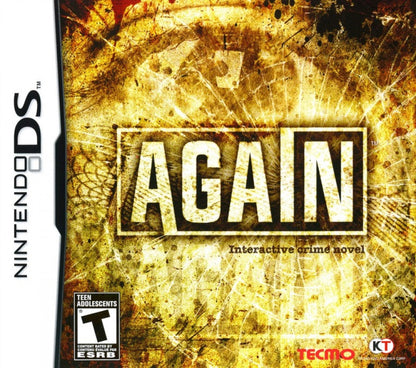 Again: Interactive Crime Novel cover art for Nintendo DS (DS) video game