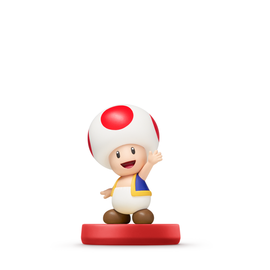 Toad Amiibo Super Mario Series Nintendo Amiibo collectible figure featuring Toad from the Super Mario Bros series NFC compatible character toy for Nintendo Switch Wii U and 3DS games