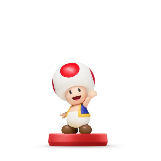 Toad Amiibo Super Mario Series Nintendo Amiibo collectible figure featuring Toad from the Super Mario Bros series NFC compatible character toy for Nintendo Switch Wii U and 3DS games