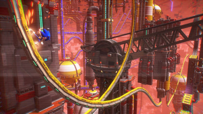 Sonic Frontiers retro PlayStation 4 video game featuring open world platform gameplay, fast paced Sonic action, exploration challenges and classic PS4 entertainment - gameplay