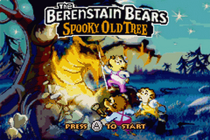 Game Boy Advance The Berenstain Bears and the Spooky Old Tree adventure game start menu