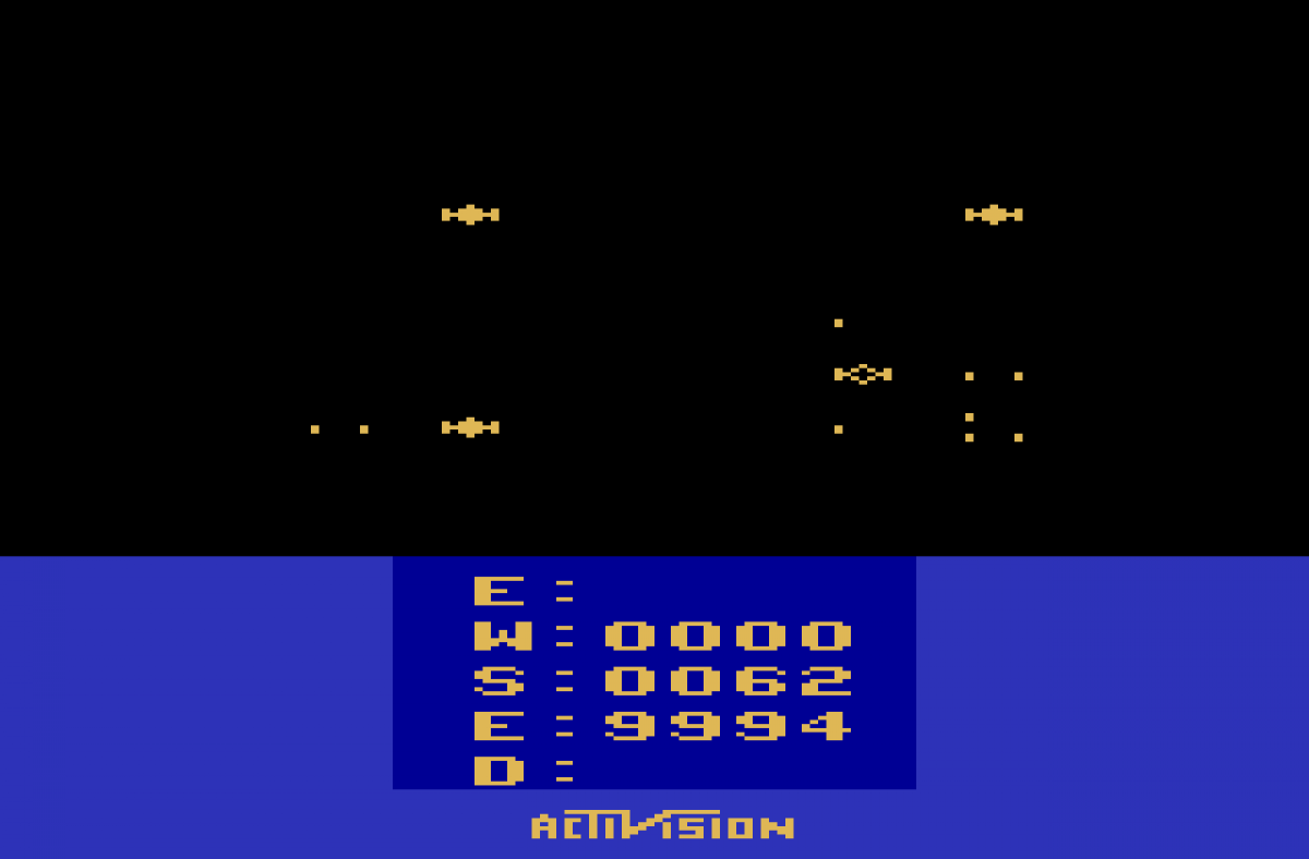 Starmaster for Atari 2600 with classic space combat and starship simulation theme gameplay