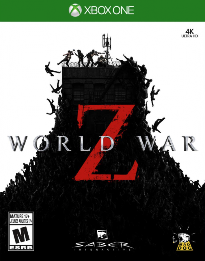 World War Z – Xbox One (XONE) cover art for cooperative zombie shooter video game