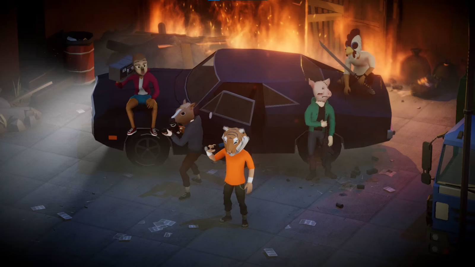 Midnight Fight Express Nintendo Switch inspired design featuring intense action brawler aesthetic fast paced hand to hand combat cinematic fight sequences urban underworld setting stylish martial arts gameplay adrenaline fueled missions presentation gameplay
