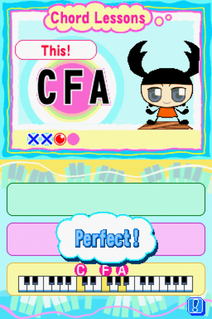 Rhythm ’n Notes Nintendo DS music training game focused on rhythm practice and ear-training exercises for learning notes and timing gameplay