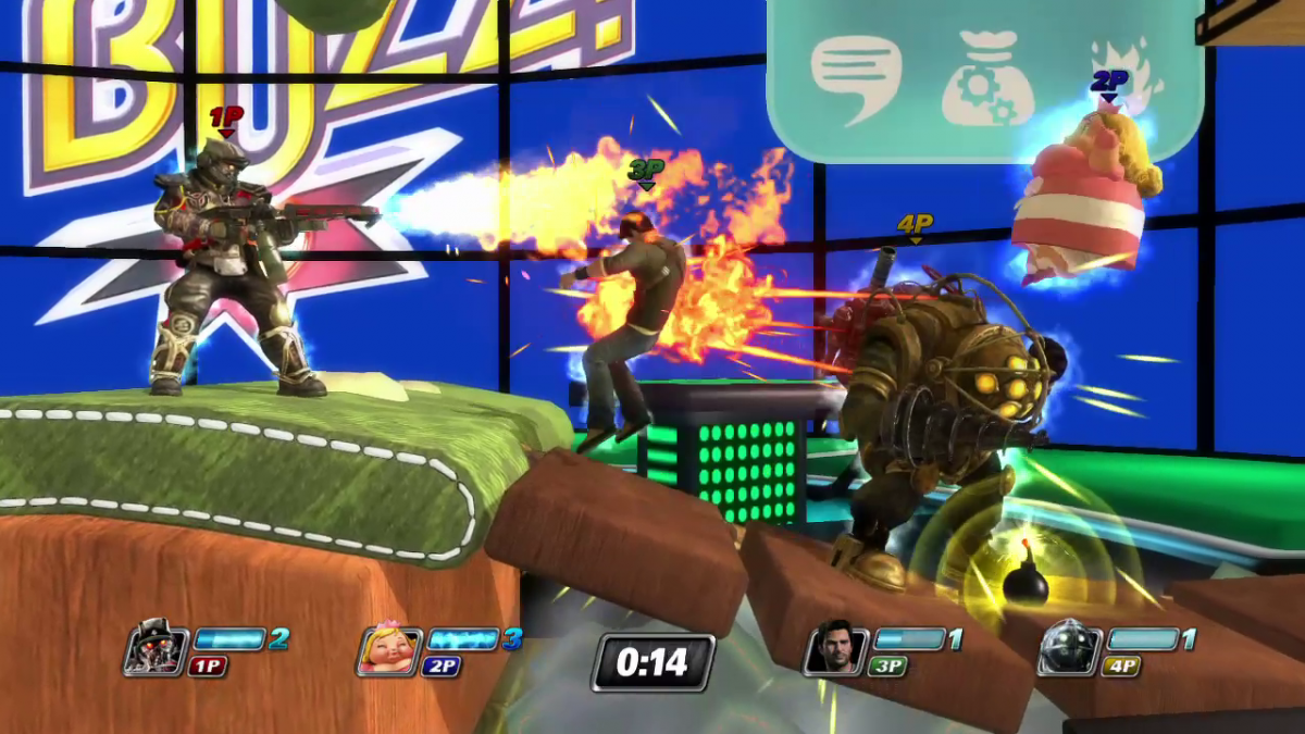 PlayStation All-Stars Battle Royale for PlayStation Vita (PSV) at Gamers INC, featuring the ultimate cross-over fighter where you battle as iconic characters like Kratos, Nathan Drake, and Sly Cooper through dynamic arenas that mash up Sony’s most famous franchises, with unique Super Attacks and cross-play compatibility for handheld brawling on the go gameplay 