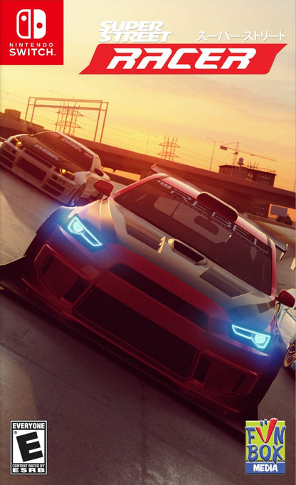 Super Street Racer Nintendo Switch NS for racing video game fans featuring high speed street racing customizable cars performance upgrades arcade style driving challenging tracks competitive events vehicle tuning and portable multiplayer action collectible gaming appeal front cover art