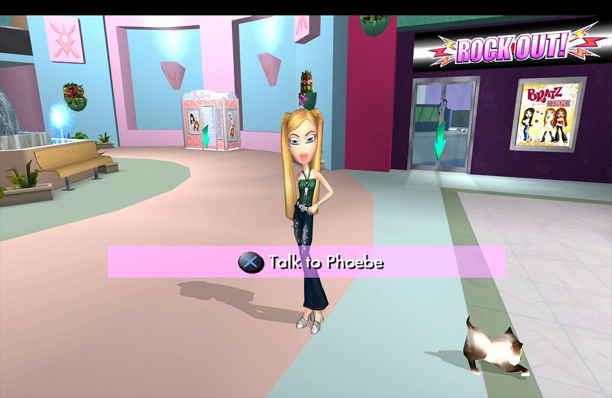 Bratz: Forever Diamondz for PlayStation 2 with fashion adventure and collectible styling theme gameplay