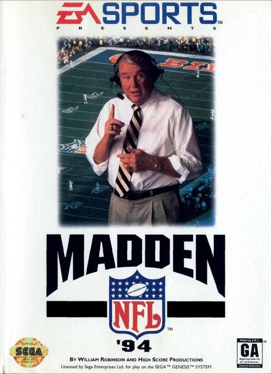 Madden NFL 94 cover art for Sega Genesis (GEN) video game