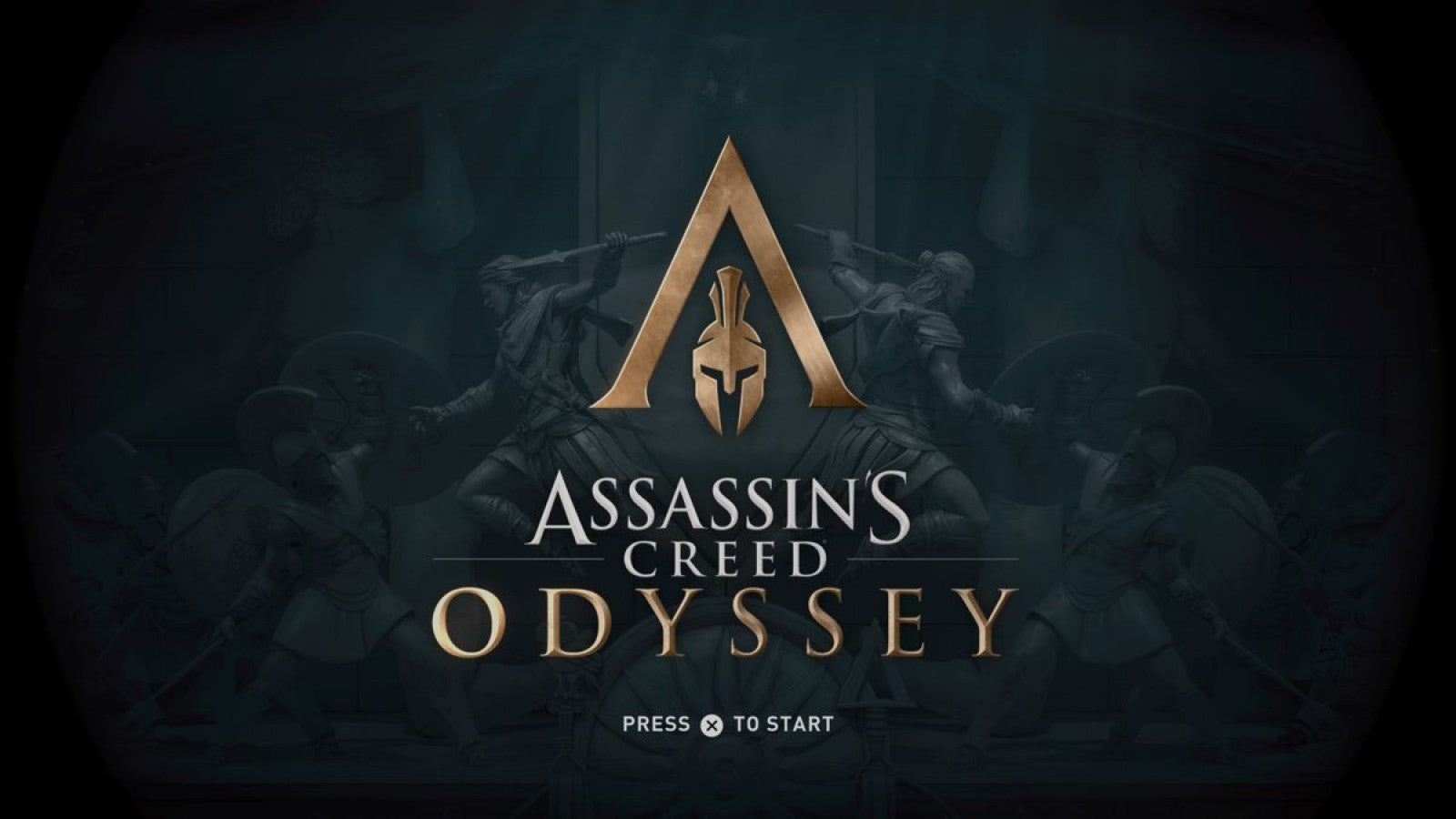 Assassin's Creed Odyssey PlayStation 4 (PS4) start screen action adventure game