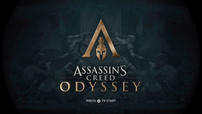 Assassin's Creed Odyssey PlayStation 4 (PS4) start screen action adventure game