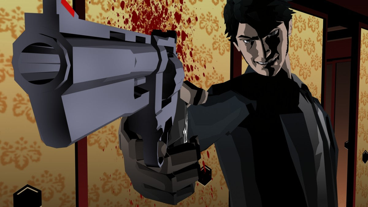 Killer7 Nintendo GameCube GCN for action adventure video game fans featuring stylish cel shaded visuals psychological thriller storyline first person shooting puzzle solving multiple playable assassins unique gameplay mechanics surreal atmosphere cult classic Capcom adventure collectible gaming appeal gameplay