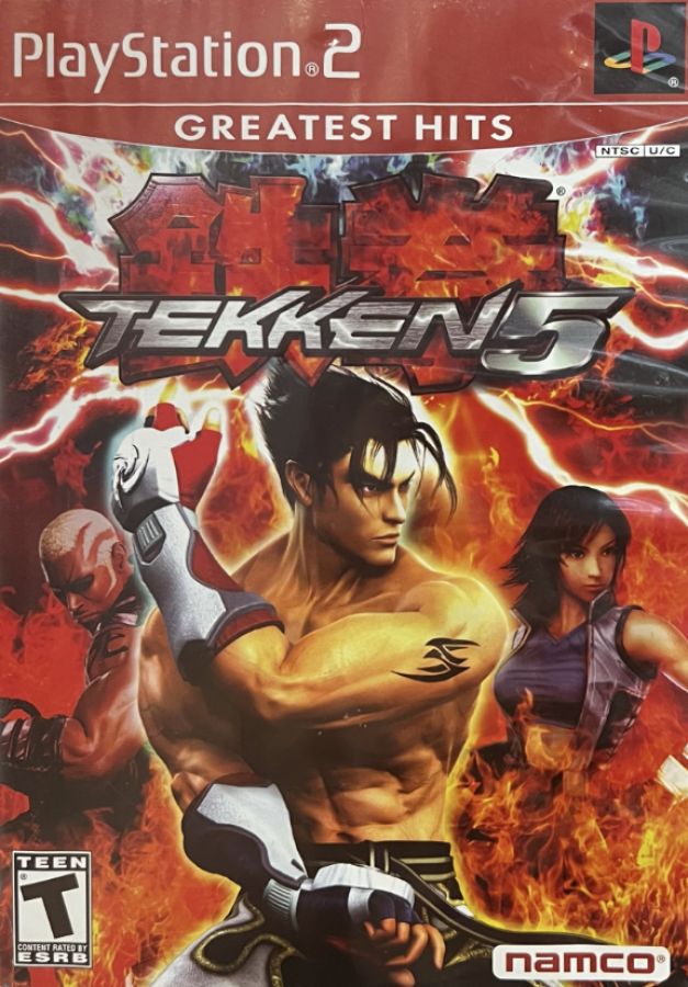 Tekken 5 [Greatest Hits] – PlayStation 2 (PS2) video game cover image, 3D fighting game.