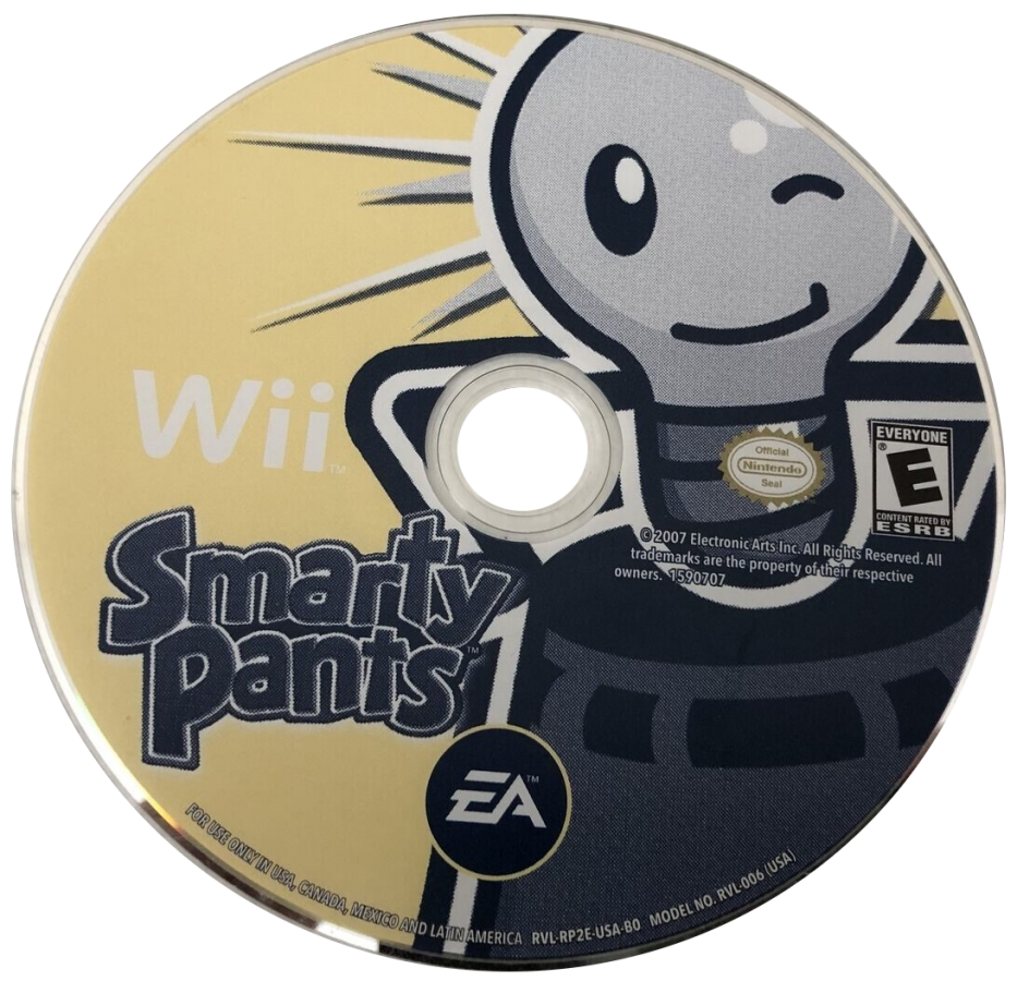 Smarty Pants – Nintendo Wii (Wii) trivia quiz party video game disc
