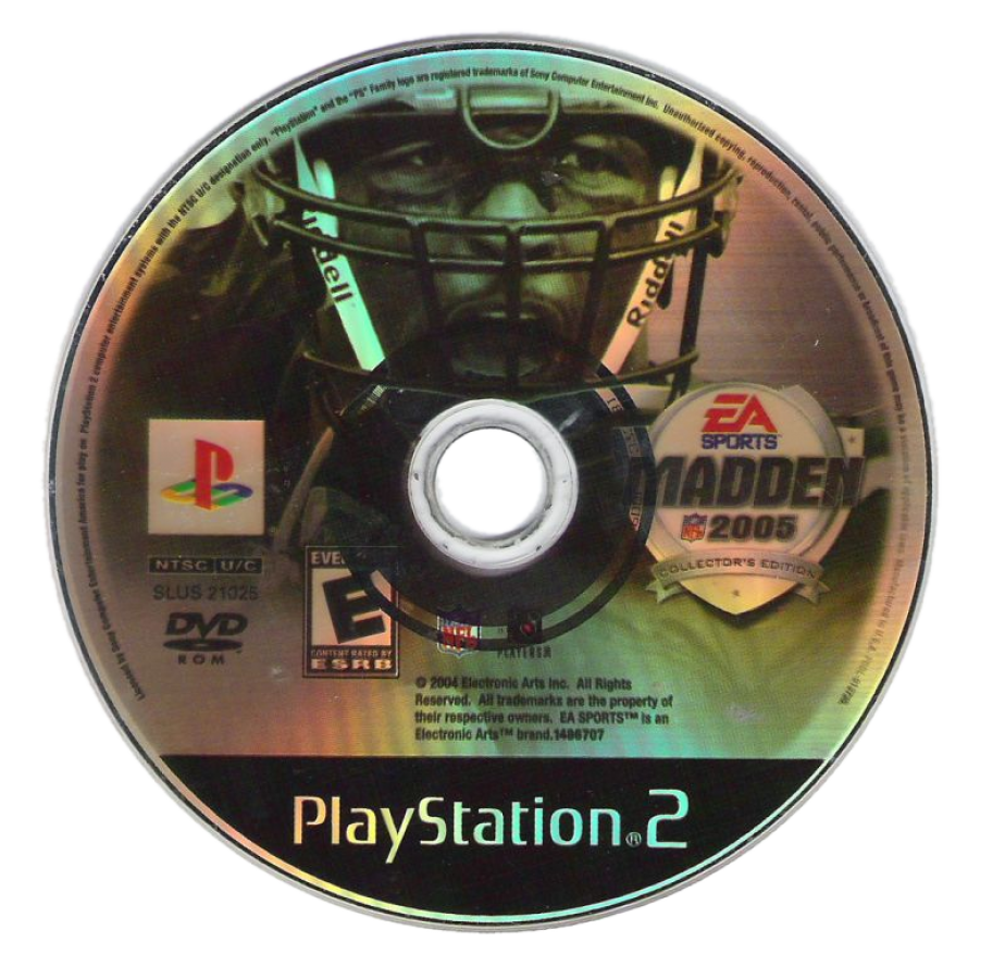 Madden NFL 2005 Collector's Edition disc art for PlayStation 2 (PS2) video game