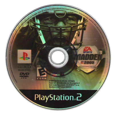 Madden NFL 2005 Collector's Edition disc art for PlayStation 2 (PS2) video game