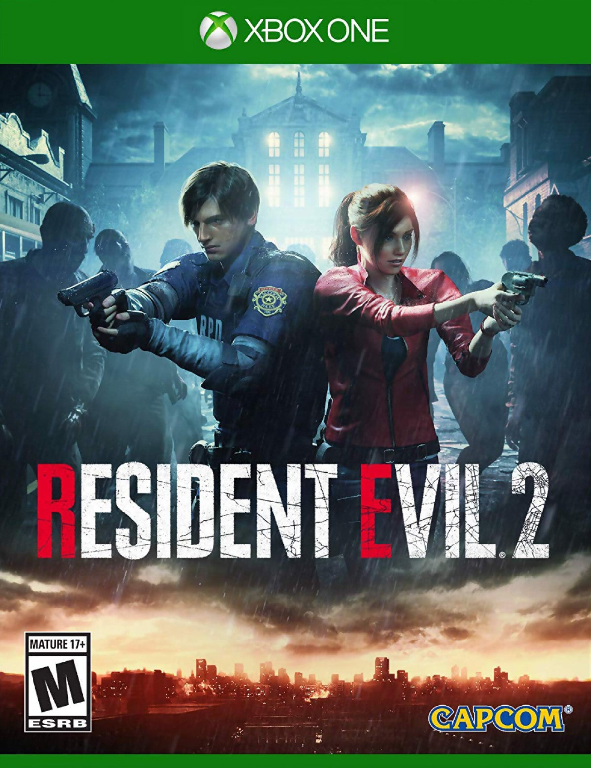 Resident Evil 2 – Xbox One (XONE) Front Cover Video Game HD Art
