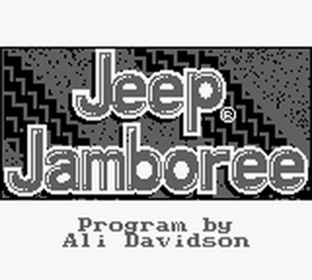 Jeep Jamboree title screen for Game Boy GB video game