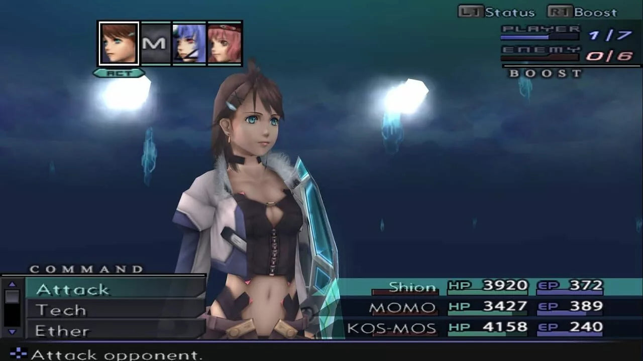 Xenosaga Episode III Also sprach Zarathustra game for the PlayStation 2 featuring turn based RPG gameplay with cinematic storytelling character driven narrative mech combat and a deep sci fi plot concluding the Xenosaga trilogy gameplay