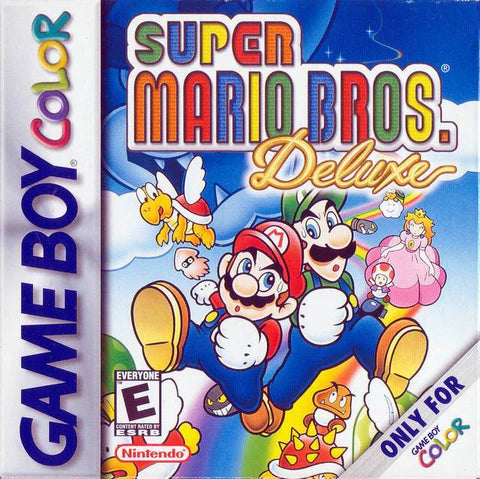 Super Mario Bros Deluxe cover art for Game Boy Color (GBC) video game