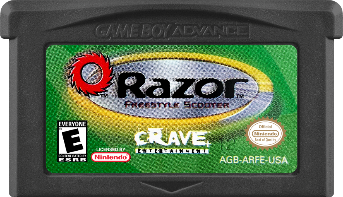 Razor Freestyle Scooter game cartridge for Game Boy Advance (GBA) video game