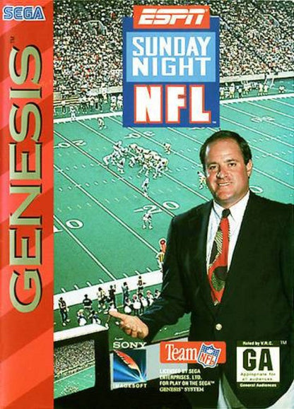 ESPN Sunday Night NFL cover art for Sega Genesis (GEN) video game