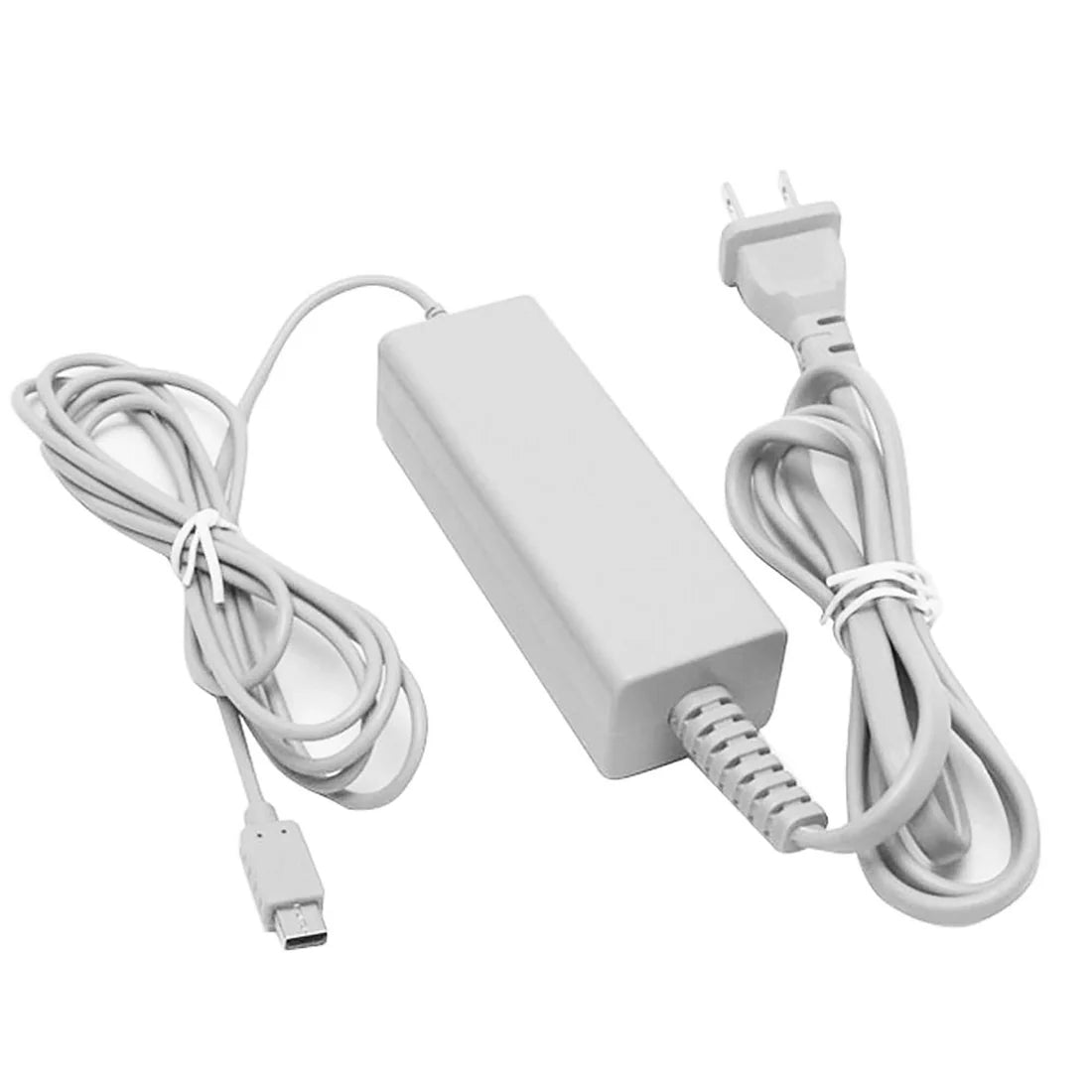 Wii U GamePad AC Adapter inspired design featuring Nintendo handheld controller charging accessory aesthetic reliable power supply replacement hardware convenient charging connection essential gaming setup compatible Wii U GamePad presentation cable top 