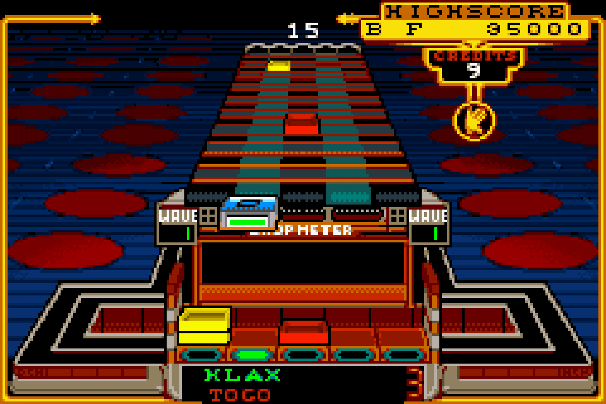 Marble Madness Klax retro Game Boy Advance video game Marble Madness puzzle action arcade gameplay Klax tile matching classic handheld console title Game Boy Advance release gameplay