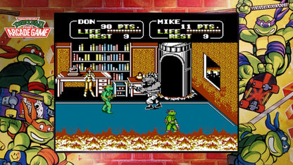 Teenage Mutant Ninja Turtles Cowabunga Collection Nintendo Switch NS video game featuring classic TMNT action gameplay arcade fighting platforming beat em up adventures iconic Teenage Mutant Ninja Turtles characters retro video game collection Nintendo Switch gaming and collectible appeal gameplay