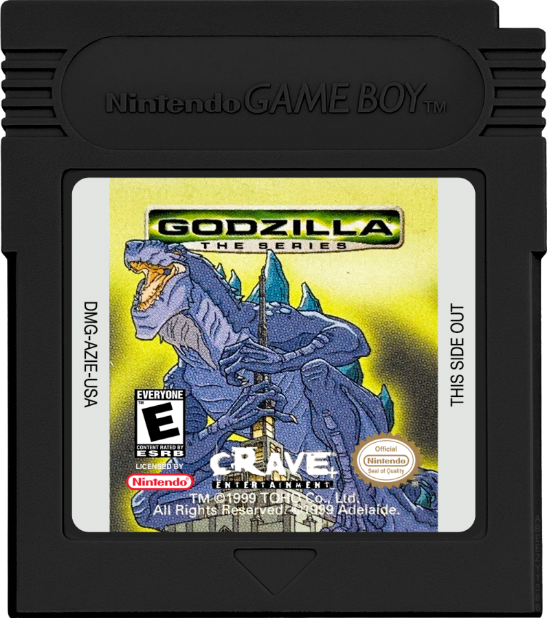 Godzilla: The Series Game Boy Color action platformer video game cartridge