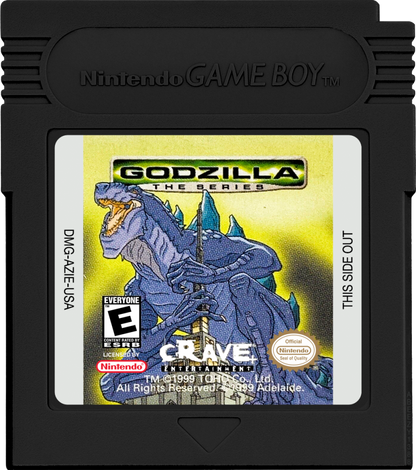 Godzilla: The Series Game Boy Color action platformer video game cartridge