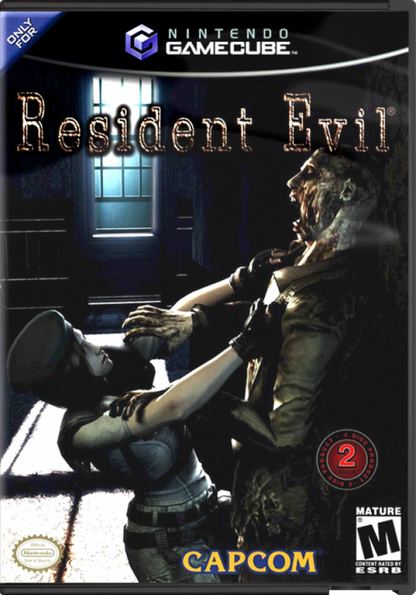 Resident Evil cover art for Nintendo GameCube (GC) survival horror video game