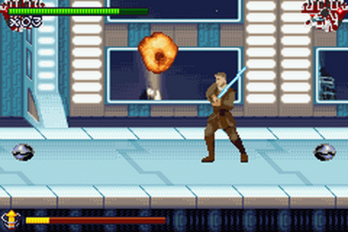 Star Wars Episode II: Attack of the Clones gaemplay for Game Boy Advance (GBA) video game