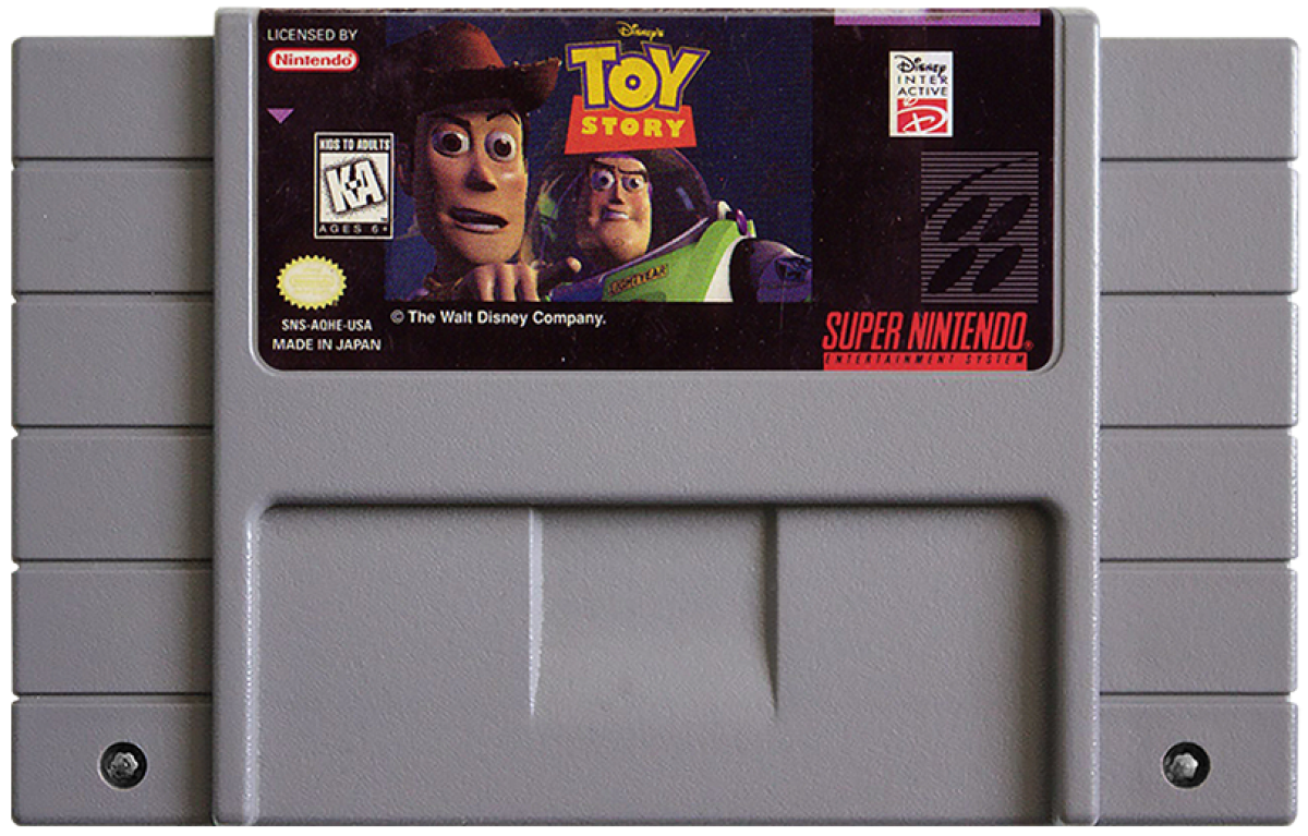Toy Story cartridge for Super Nintendo Entertainment System (SNES) retro video game