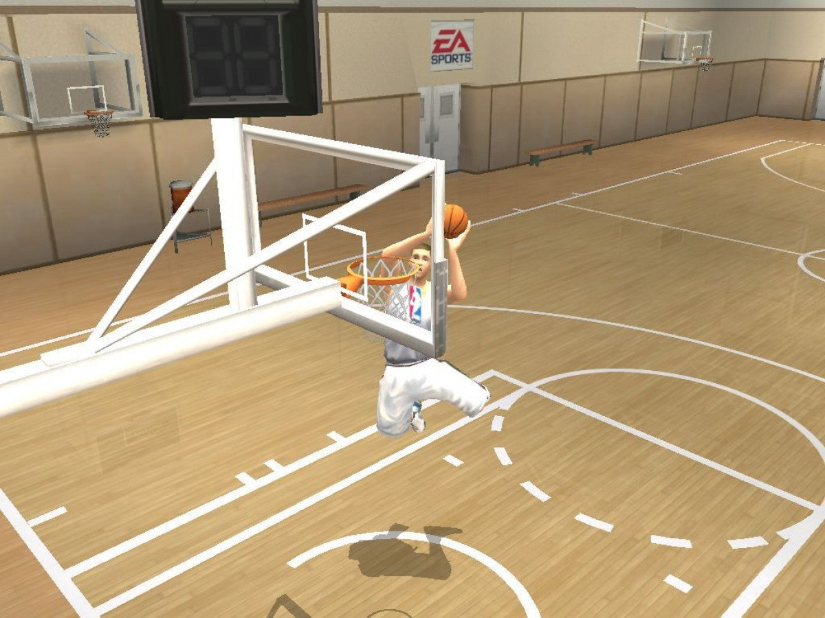 NBA Live 2004 GameCube game featuring realistic basketball gameplay and authentic NBA simulation on Nintendo GameCube gameplay screenshot