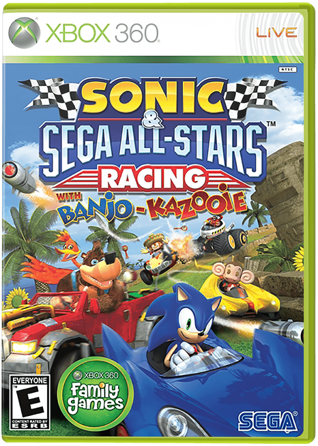 Sonic & Sega All-Stars Racing with Banjo-Kazooie cover art for Xbox 360 (X360) video game