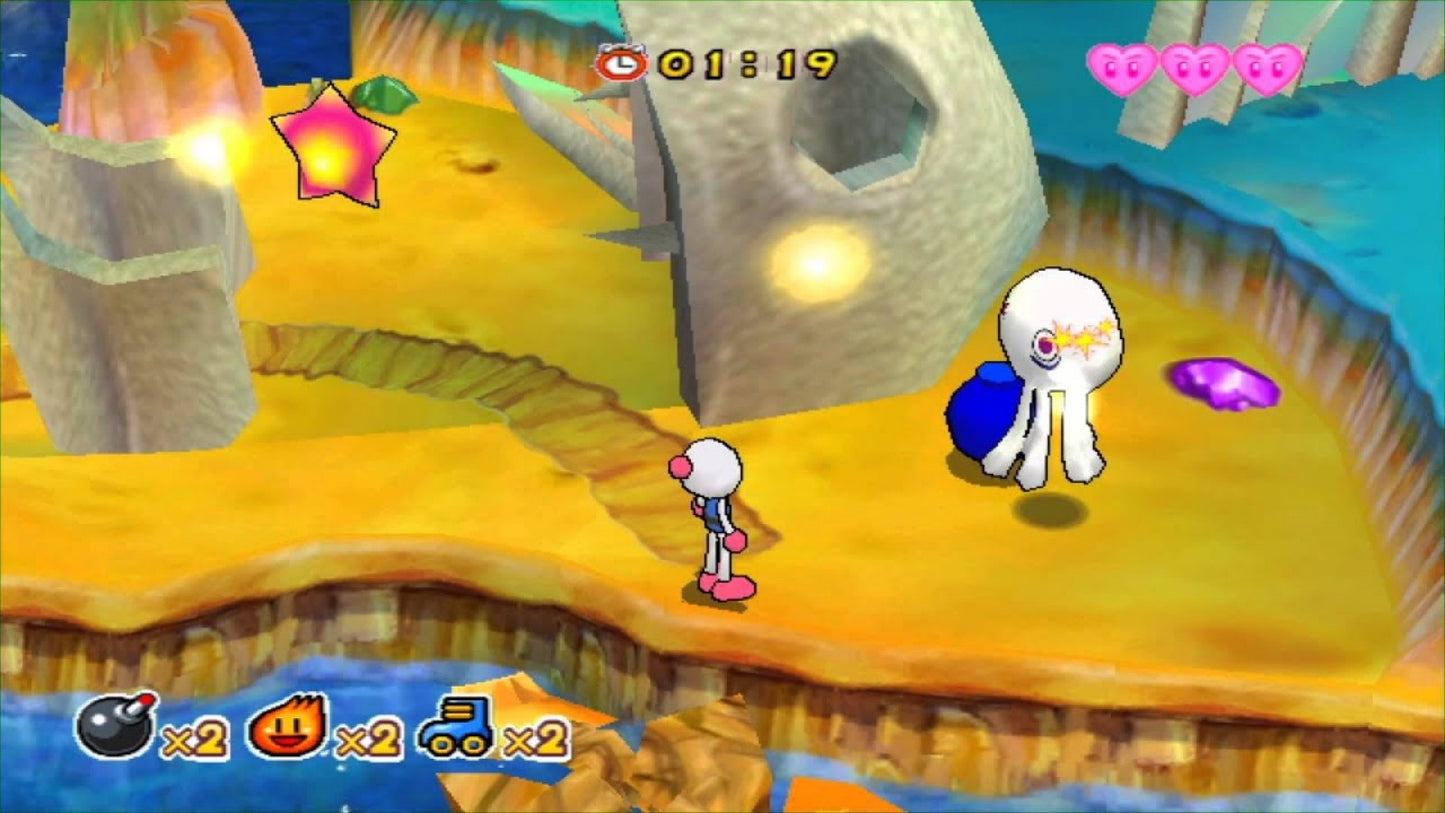 Bomberman Jetters GameCube Nintendo GameCube action puzzle game Bomberman franchise maze bombing gameplay multiplayer party battles anime based story modes Hudson Soft explosive strategy gameplay retro gaming GameCube software video game title gameplay